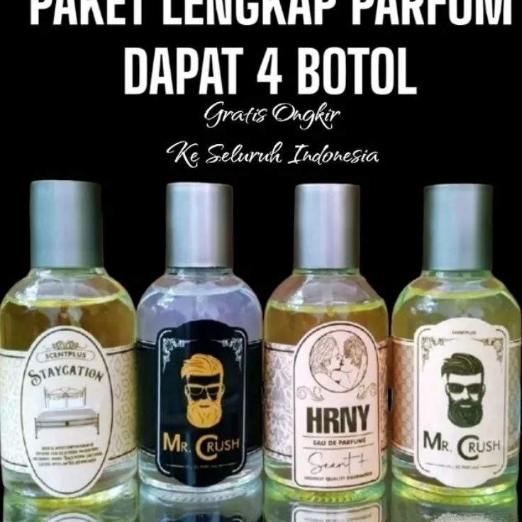 ♚ II 21019 ( Promo Dapat 4 Botol ) Parfum Mr.Crush Original 30ml / Mr.Crush Black 30ml / Mr.Crush Hr