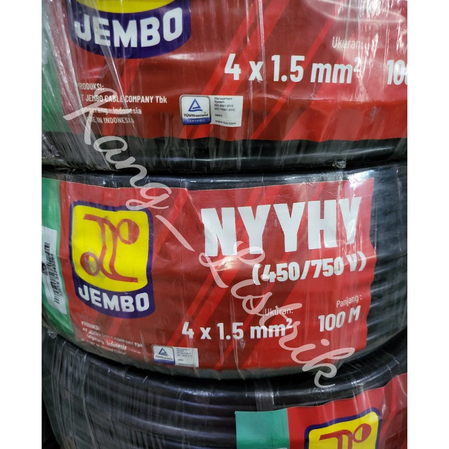 Terkini Kabel NYYHY Jembo 4x1.5 PerMeter / Kabel Serabut Jembo 4x1.5 Per Meter