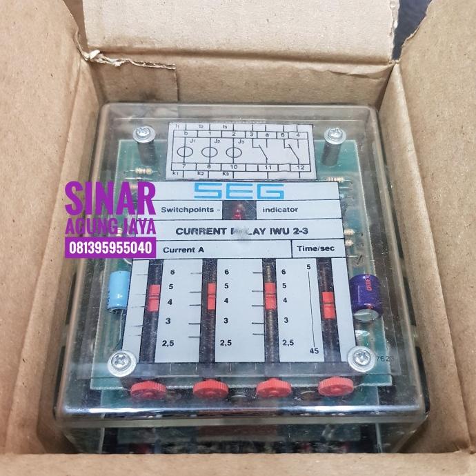 SEG RELAY IWU 2-3 CURRENT RELAY SEG IWU 2 - 3 SALE STOK LAMA