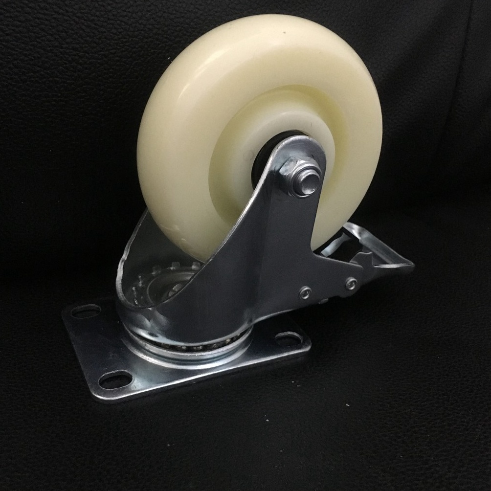 Terbaru RODA TROLLEY NYLON 4 INCH HIDUP+REM 95