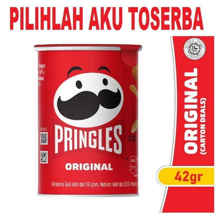 

Pringles Keripik Kentang 42 Gr - ( Harga 1 Dus Isi 12 )