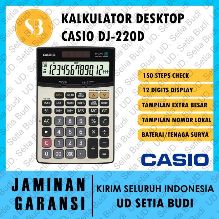 

Kalkulator Casio Dj-220D Baru Dan Asli