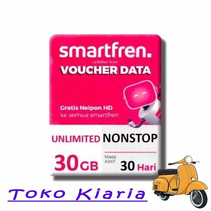 PAKET DATA VOUCHER INTERNET SMARTFREN 30GB | EL