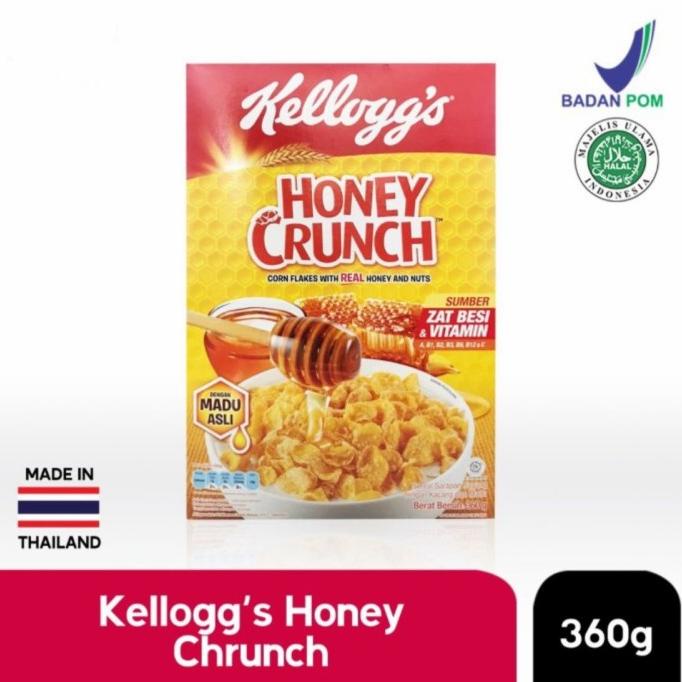 

KELLOGGS HONEY CRUNCH 360 GRAM CORN FLAKE - SEREAL JAGUNG MADU