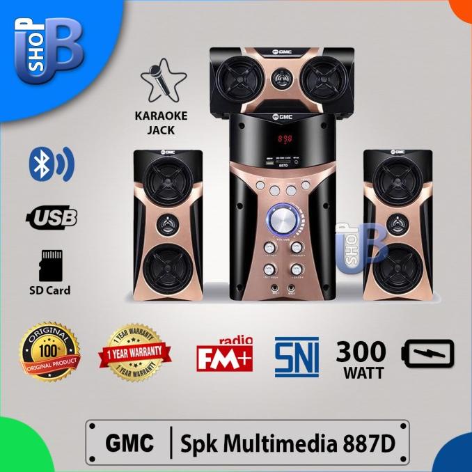 SPEAKER GMC 887D SPEAKER AKTIF BLUETOOTH KARAOKE