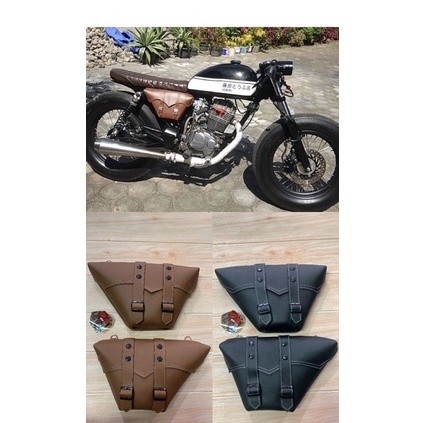 ・ tas motor japstyle side bag sidebag japs universal motor klasik custom caferacer honda cb win 100 