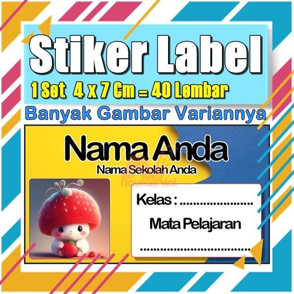 

Stiker Label Nama Buku Pelajaran Anak Karakter Hewan Lucu Cute Murah Sticker Kecil Banyak 20 Lembar Anime Vol-13