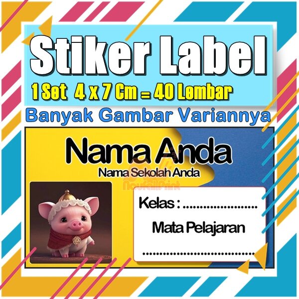 

Stiker Label Nama Buku Pelajaran Anak Karakter Hewan Lucu Cute Murah Sticker Kecil Banyak 20 Lembar Anime Vol-27