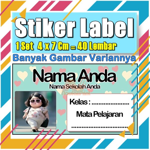 

Stiker Label Nama Buku Pelajaran Anak Karakter Hewan Lucu Cute Murah Sticker Kecil Banyak 20 Lembar Anime Vol-159