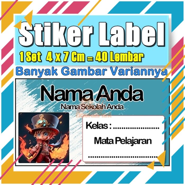 

Stiker Label Nama Buku Pelajaran Anak Karakter Hewan Lucu Cute Murah Sticker Kecil Banyak 20 Lembar Anime Vol-273