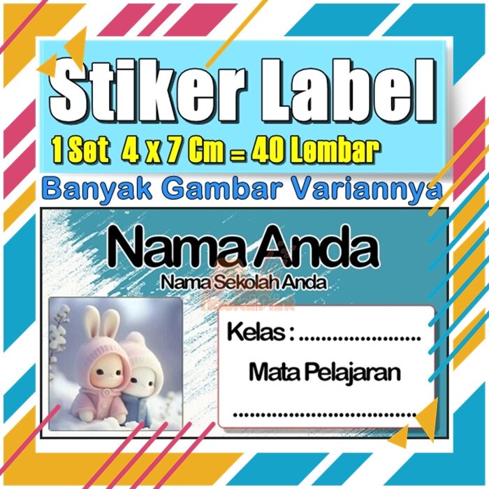 

Stiker Label Nama Buku Pelajaran Anak Karakter Hewan Lucu Cute Murah Sticker Kecil Banyak 20 Lembar Anime Vol-288