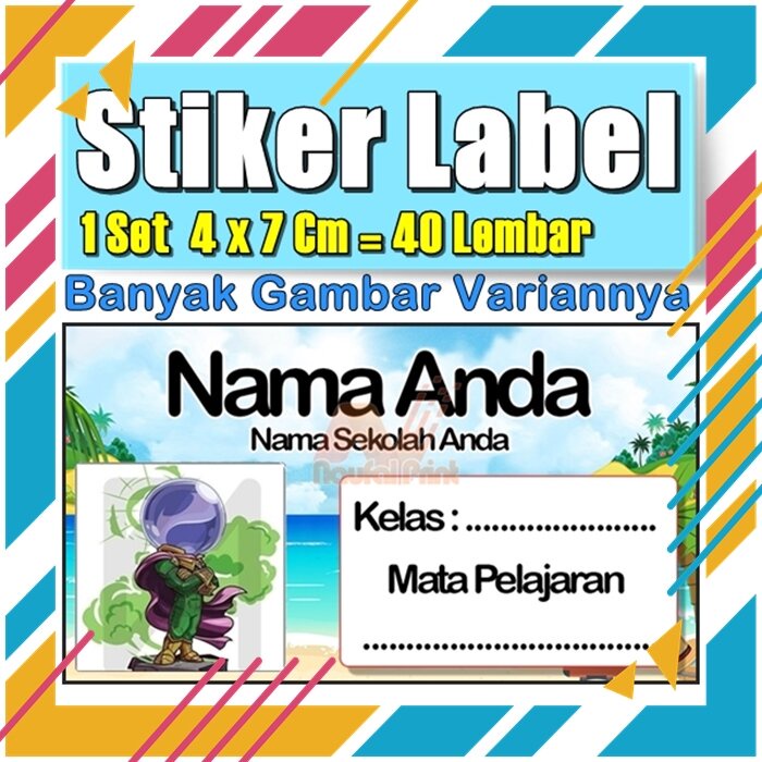 

Stiker Label Nama Buku Pelajaran Anak Karakter Hewan Lucu Cute Murah Sticker Kecil Banyak 20 Lembar Anime Vol-302