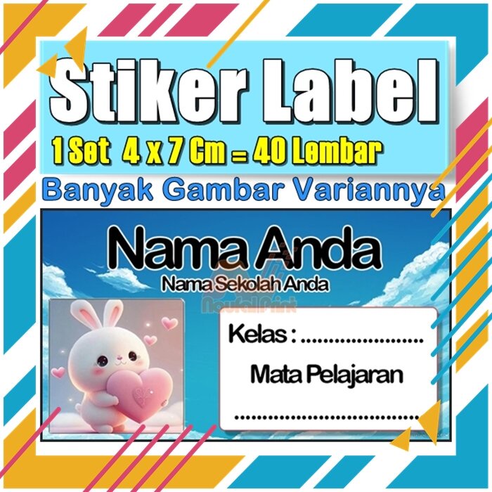 

Stiker Label Nama Buku Pelajaran Anak Karakter Hewan Lucu Cute Murah Sticker Kecil Banyak 20 Lembar Anime Vol-378