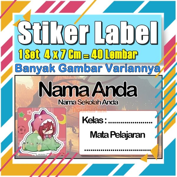 

Stiker Label Nama Buku Pelajaran Anak Karakter Hewan Lucu Cute Murah Sticker Kecil Banyak 20 Lembar Anime Vol-394