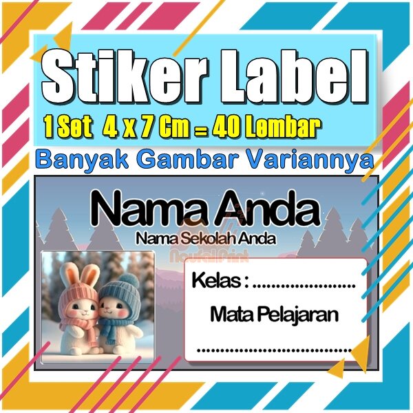 

Stiker Label Nama Buku Pelajaran Anak Karakter Hewan Lucu Cute Murah Sticker Kecil Banyak 20 Lembar Anime Vol-433