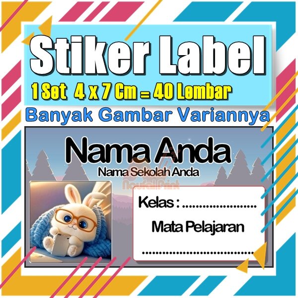 

Stiker Label Nama Buku Pelajaran Anak Karakter Hewan Lucu Cute Murah Sticker Kecil Banyak 20 Lembar Anime Vol-438