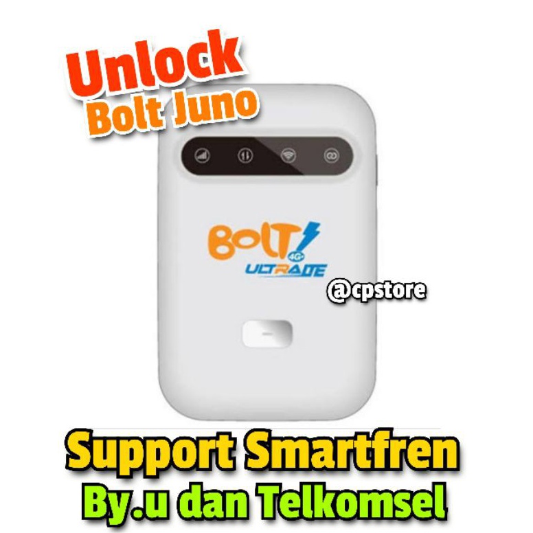 Produk Terkini.. Modem Wifi Mifi BOLT JUNO 4G Unlock Telkomsel, Smartfren, By.u - Wifi Portable - Ro