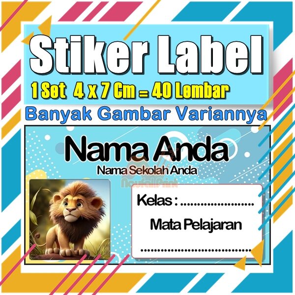 

Stiker Label Nama Buku Pelajaran Anak Karakter Hewan Lucu Cute Murah Sticker Kecil Banyak 20 Lembar Anime Vol-570