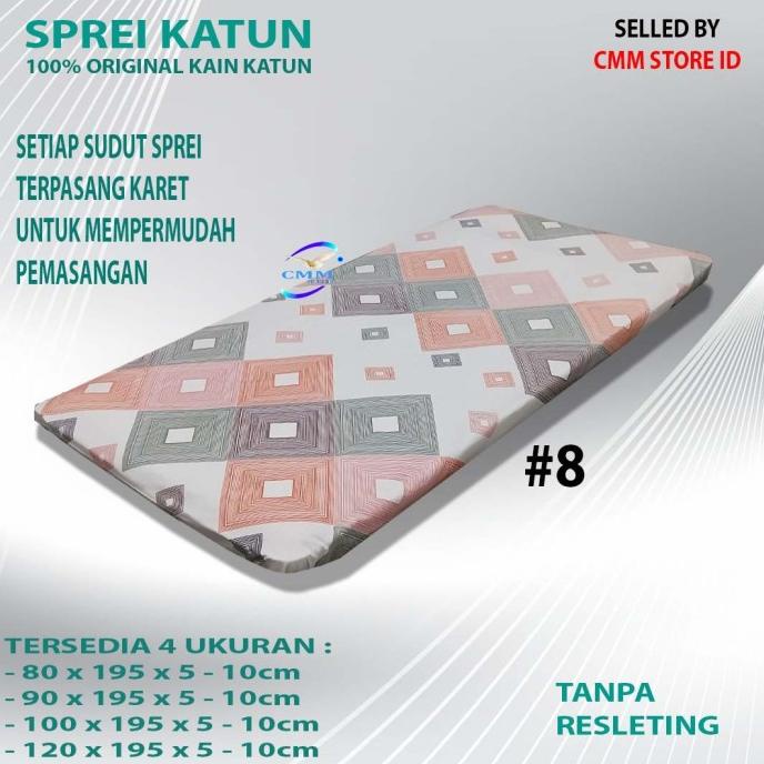 Limited Sprei Katun Kasur Lantai Sprei Travel Bed Sprei Motif Single