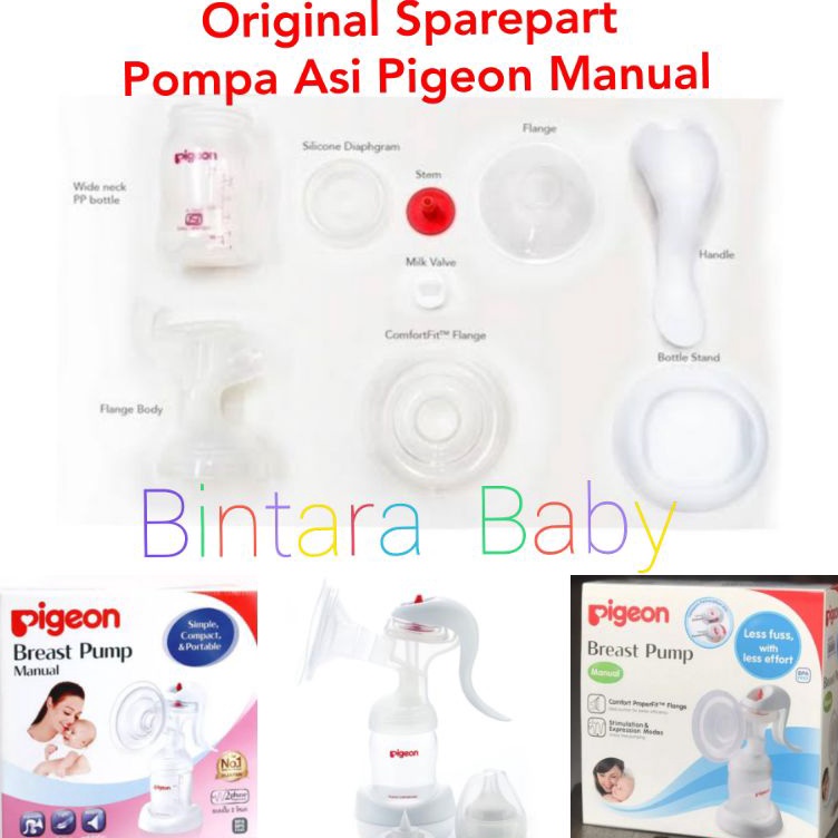 ➱ Pigeon Sparepart Pompa Asi Pigeon Breast pump Manual Original / Corong Pigeon Manual Tuas Handle D