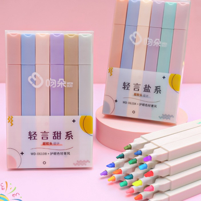 

♞ CD 8646 Stabilo /stabillo warna/stabilo isi 6 warna pastel Terbaru ♛