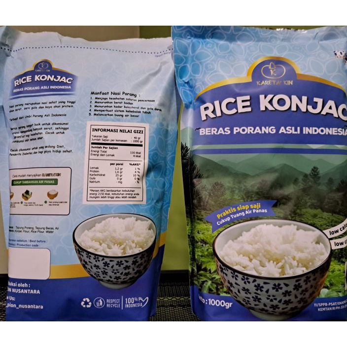 

ᴹᴿ°᭄ L 14104 BERAS SHIRATAKI PORANG RICE KONJAC KARETA KIN 1 Kg STAR ⿓