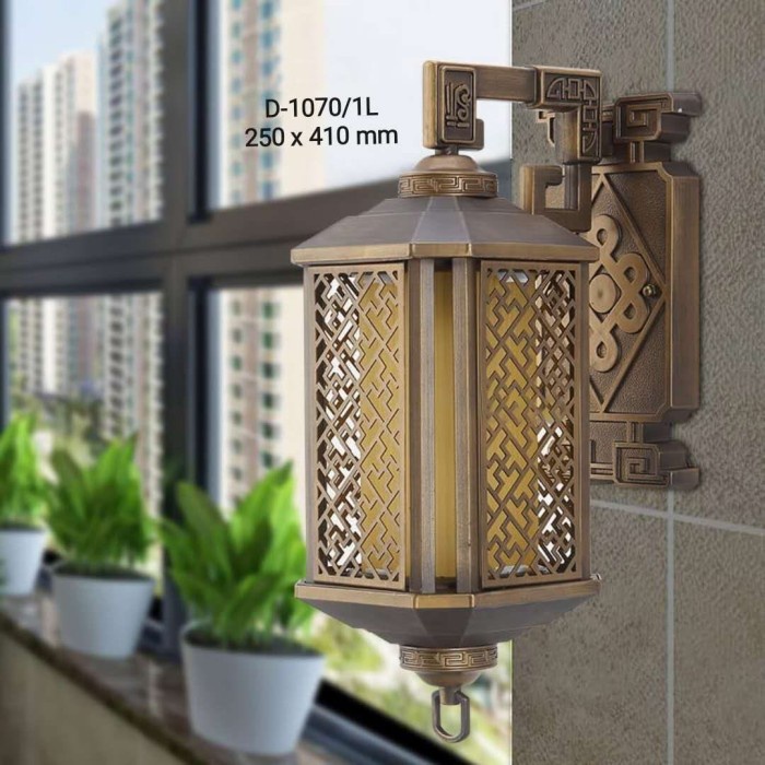 Lampu Dinding Oriental Modern D-1070 Antik Brass