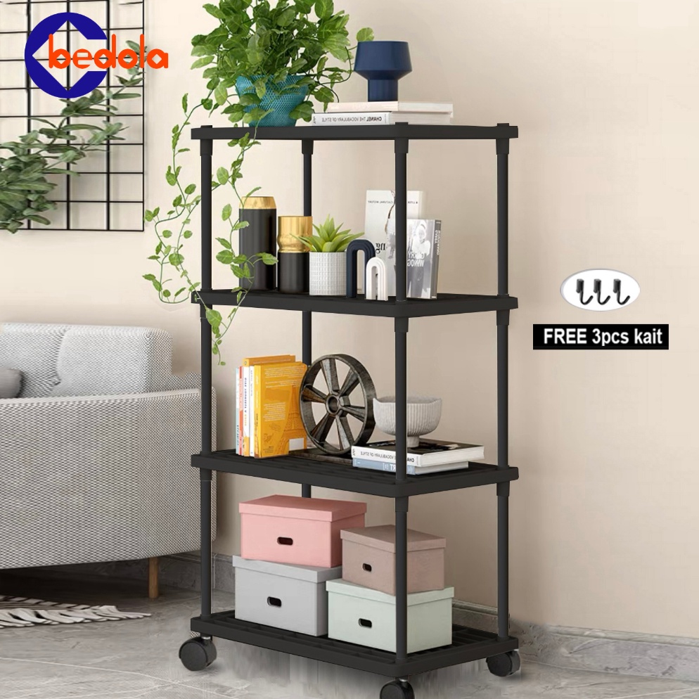 SALE. Bedola rak dapur plastik rak susun rak serbaguna 4 layer