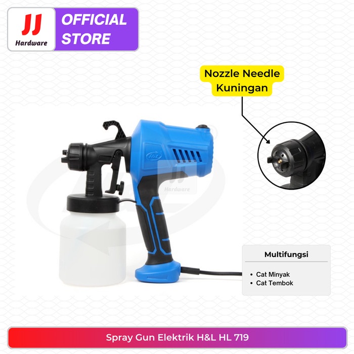 Spray Gun Elektrik H&L HL 719 Cat Tembok Besi Thinner Multifungsi