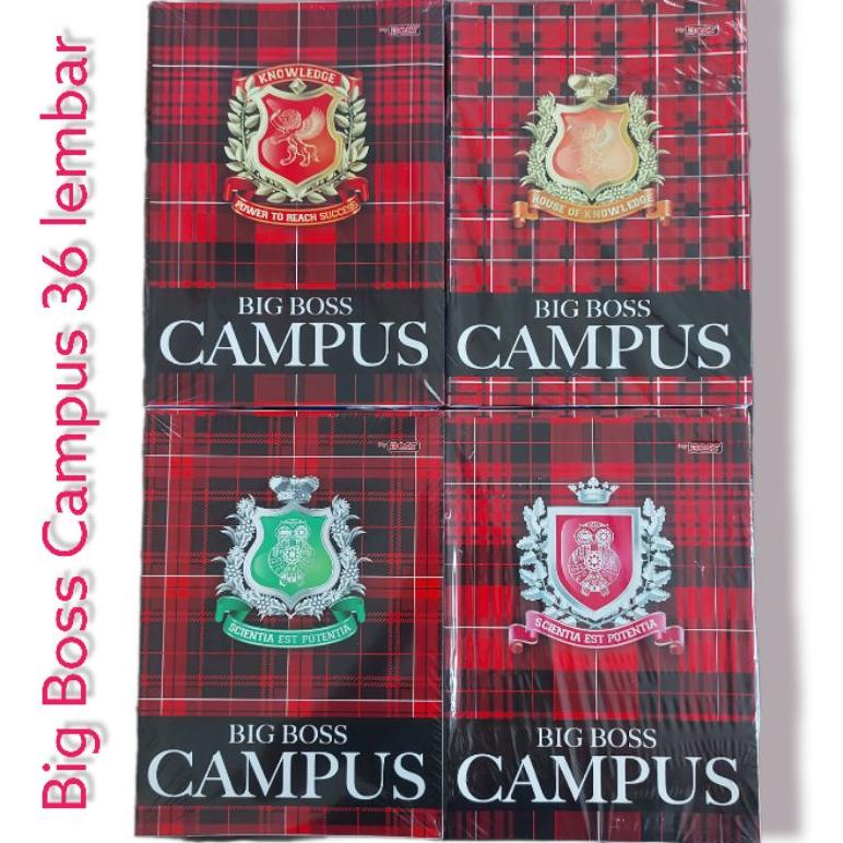 

8.8 Buku Tulis Big Boss Campus 36 Lembar 1Pak Isi 10 Buku - Big Boss 50 Grosir !!