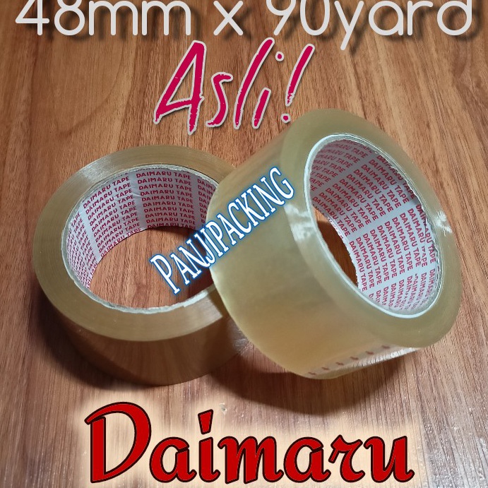 

PPZS3318 Terbaru 3.3 Lakban Daimaru Bening / coklat tebal OPP tape super ready 48mm x 90Y