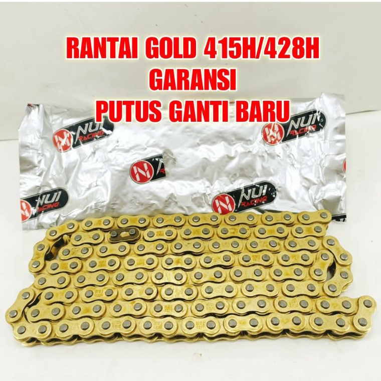 Siap Kirim.. RANTE RANTAI EMAS RANTAI GOLD 415 428 H 110 120 130 140 L NUI RACING NUI ORIGINAL NUI