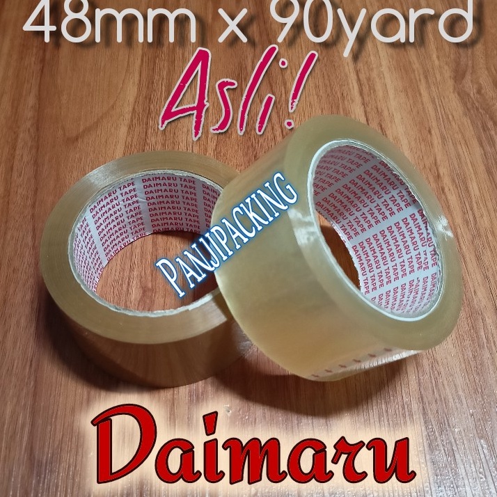 

SCFS6581 Free Ongkir/ Lakban Daimaru Bening / coklat tebal OPP tape super ready 48mm x 90Y