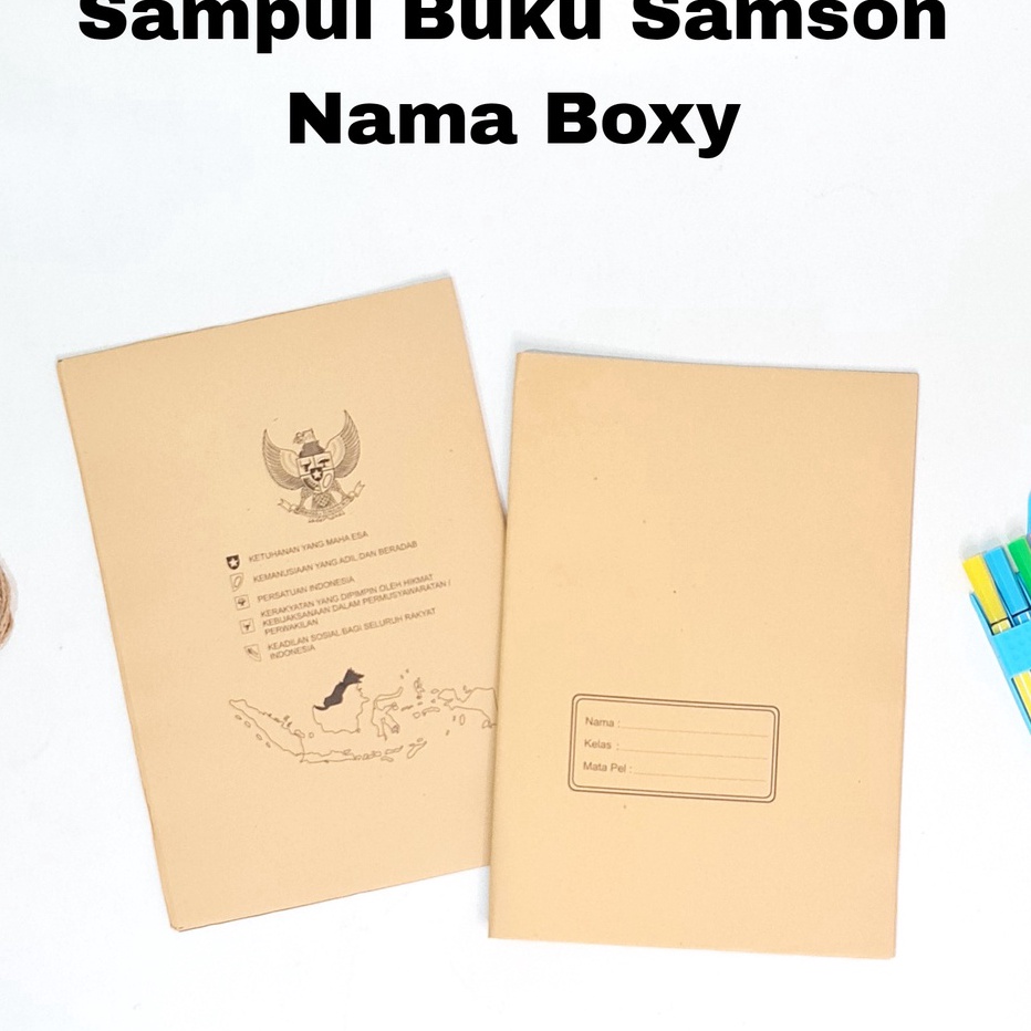 

VDPS8297 (COD )NEW_PRODUCT SOS Sampul Buku Samson Nama Boxy/Besar (20lb) / Sampul Buku