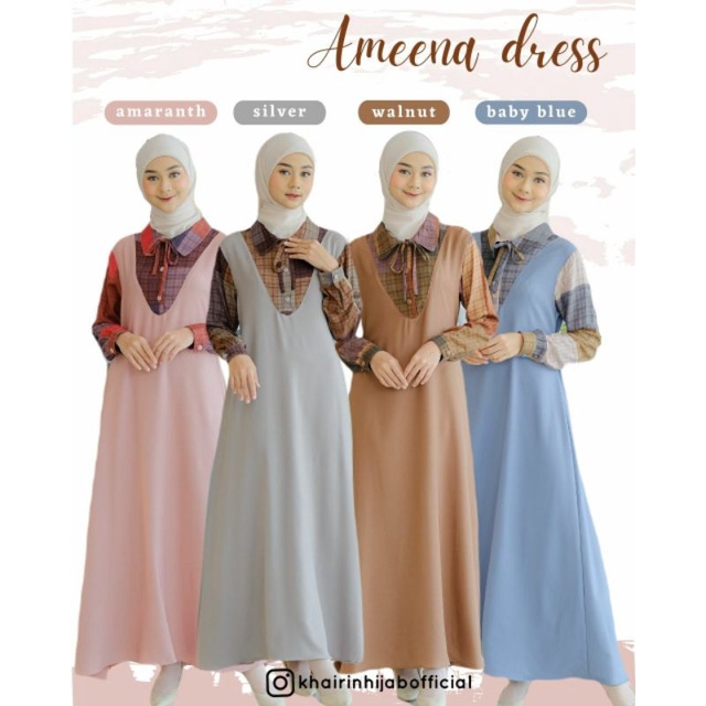 ameena dres by khairin hijab