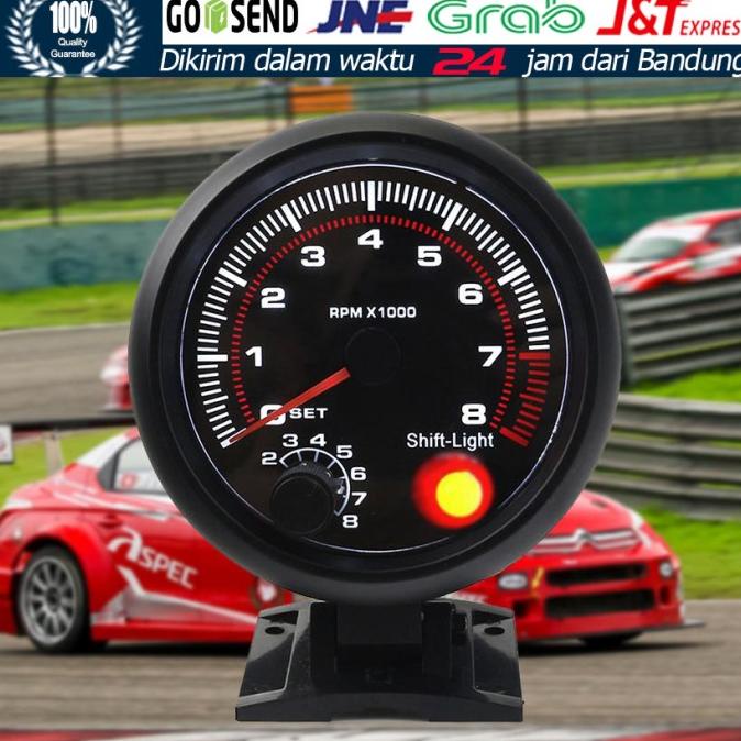 Buruan beli] 3.75'' Universal Tachometer autometer Defi mobil Tacho Gauge 0-8000