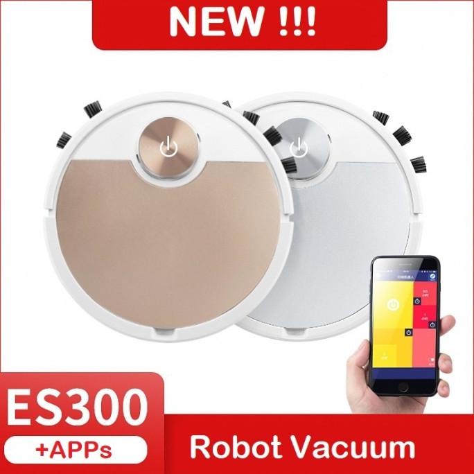 Robot Vacuum Cleaner New Es300 Apps Penyapu Robot Multifungsi Rosegold Mimisatriahome