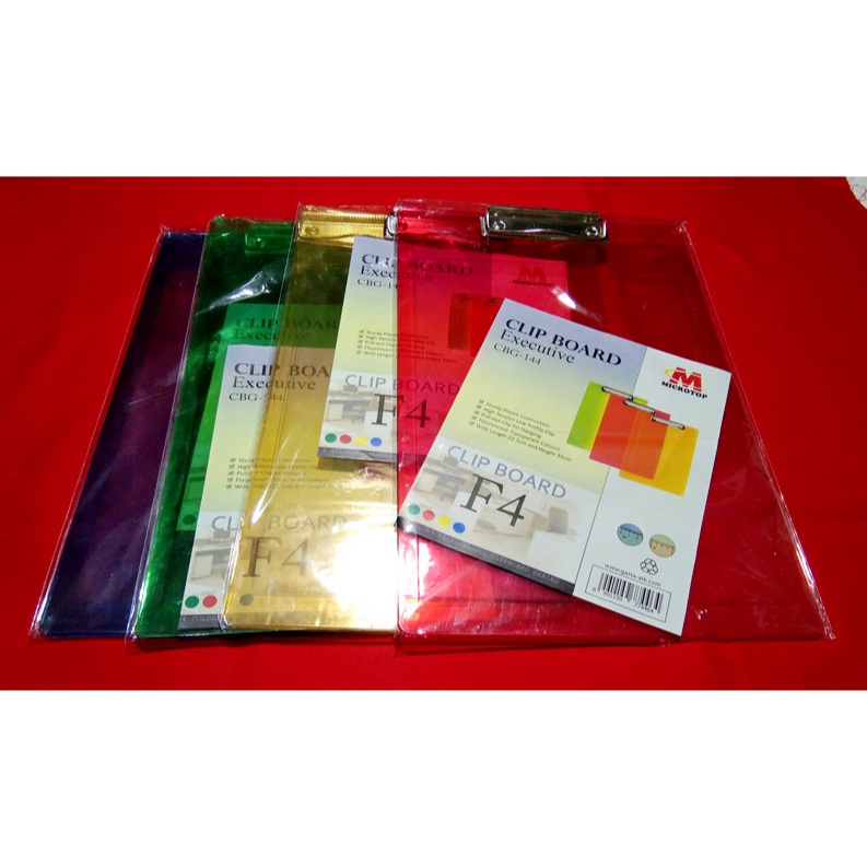 

Microtop Clipboard F4 Transparant ( IRRA STORE )