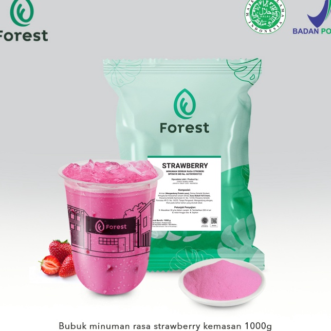 

Murah Banget Bubuk Minuman STRAWBERRY Powder - Forest Bubble Drink Big Sale