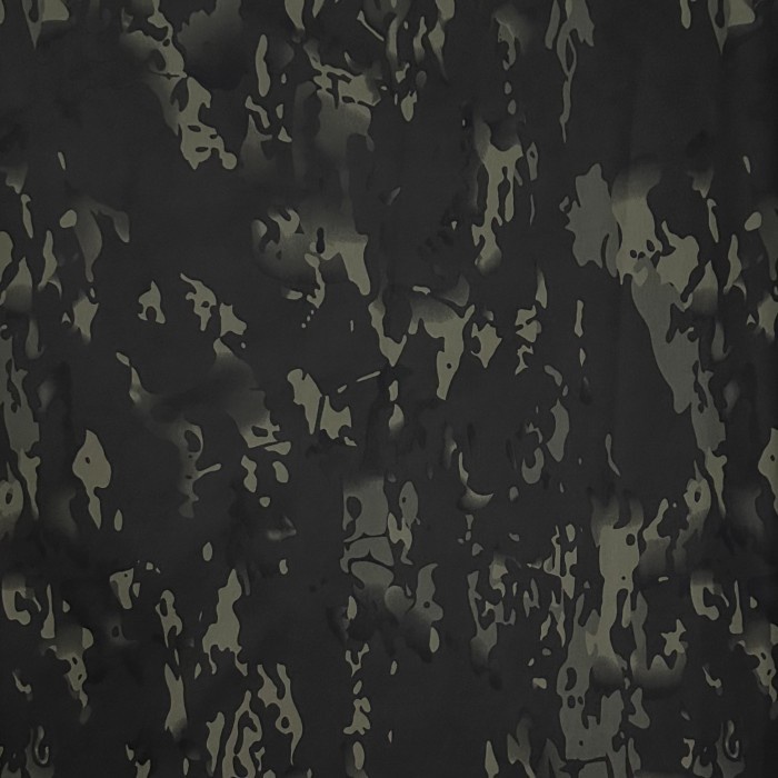 Terlaris Bahan Kain Cordura 500D Nylon - Loreng Camo Fabric - Multicam Black