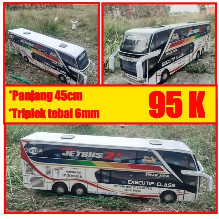 MUST HAVE MAINAN ANAK BUS SINAR JAYA DOUBLE DECKER TERLARIS