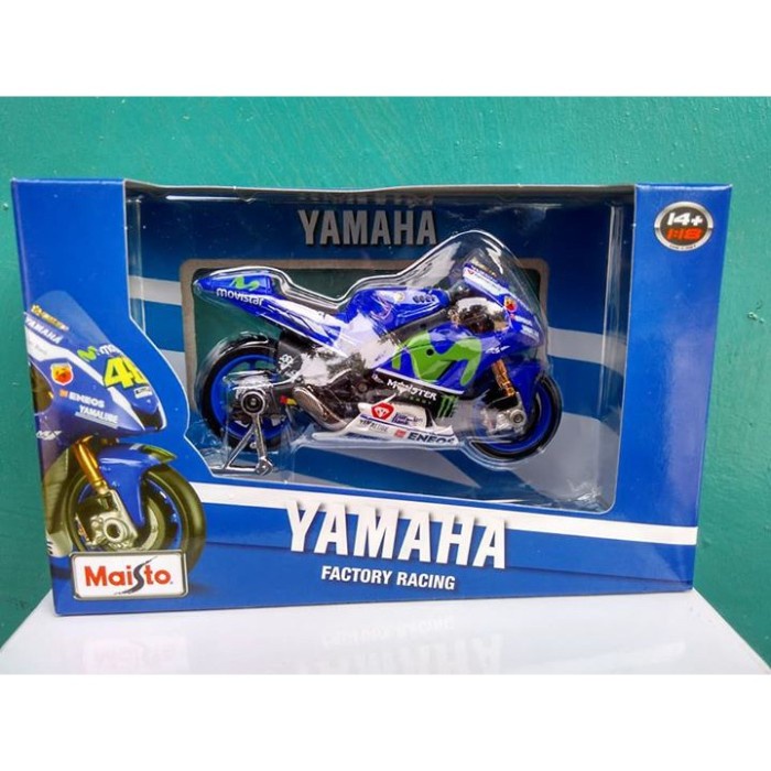 MUST HAVE MINIATUR MOTOGP VALENTINO ROSSI 2016 MAINAN DIECAST MOTOR ORIGINAL BOX TERLARIS
