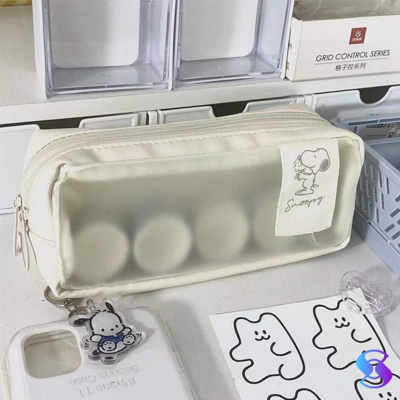 

Muji Snoopy Cute Large Capacity Cil Case/Sil Pouch/Make Up Tas/Kotak Sil-Suning Mall