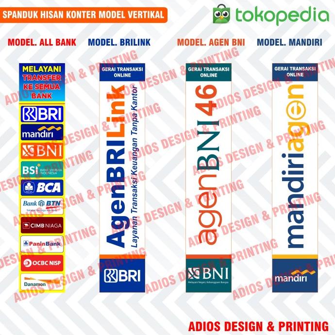 Banner Brilink / Spanduk Transfer Bank / Hiasan Dinding Konter