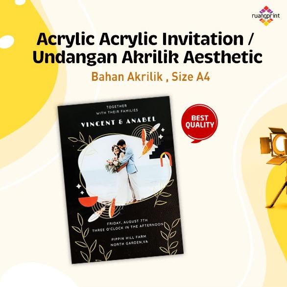 

Terbaru Acrylic Invitation / Undagan Akrilik Aesthetic