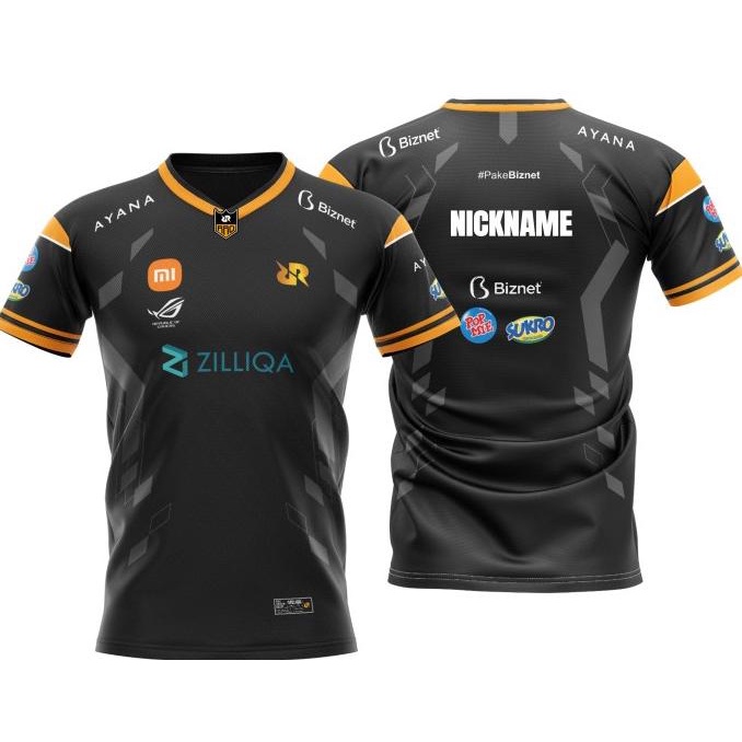 Jersey Kaos Baju Gaming Rrq 2022 Black