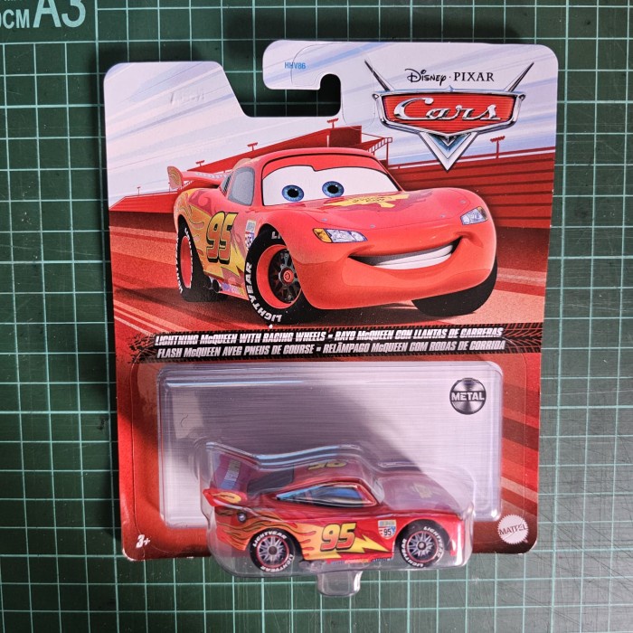 HOT SALE HOT WHEELS LIGHTING MCQUEEN WITH RACING WHEEL CARS DISNEY PIXAR TERBARU