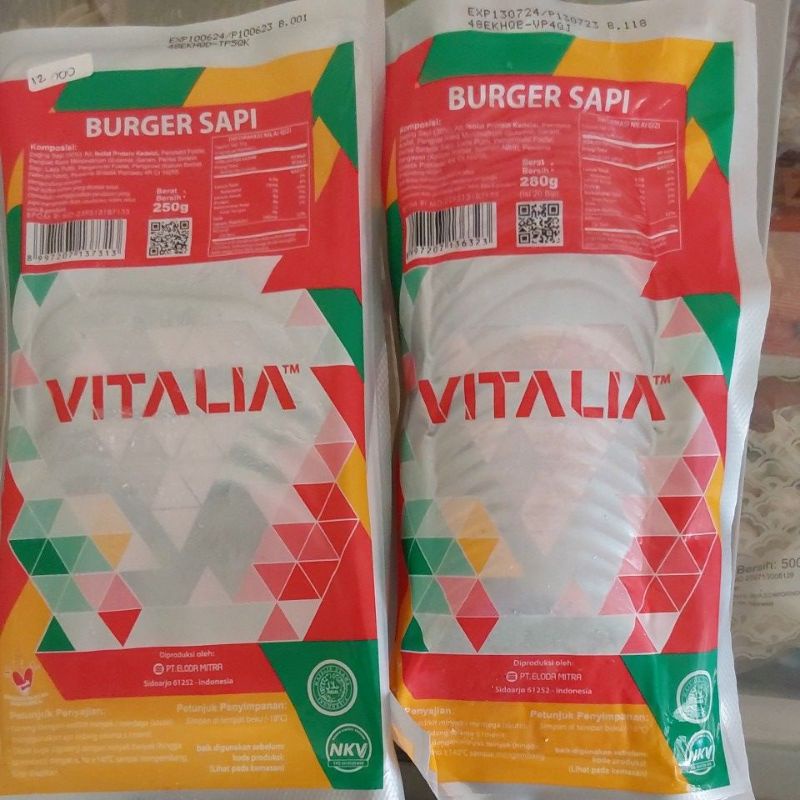 

vitalia burger sapi 280gr