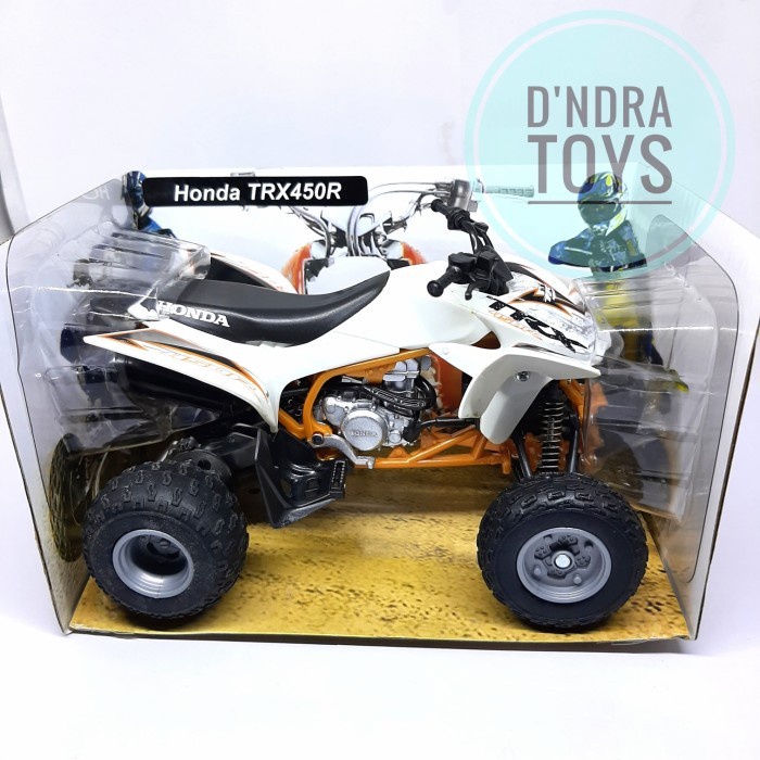 HOT SALE DIECAST MOTOR ATV MINIATUR MOTOCROSS TRAIL ATV HONDA TRX450R 1:12 TERLARIS