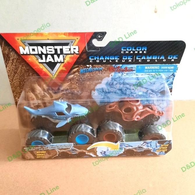 MUST HAVE HOBI MAINAN MONSTER JAM SPIN MASTER MEGALODON MONSTER JUMP HOT WHEELS TERLARIS